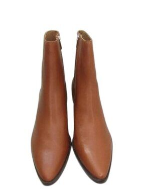NEW MADEWELL Womens Pointy-Toe Chelsea Boots Size 11 Low-Heel Ankle Brown